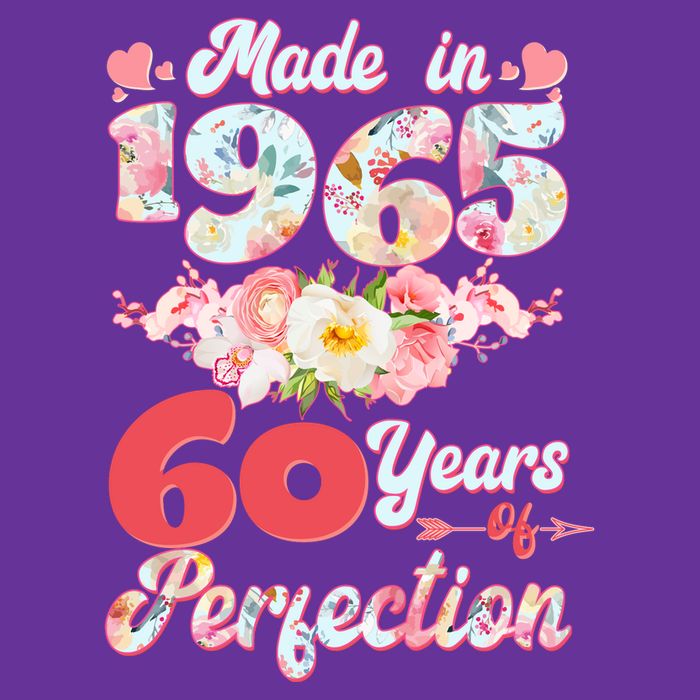 Flower Floral Made In 1965 60 Years Of Perfection Visor