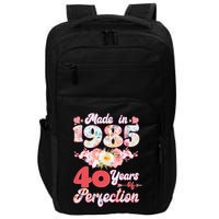 Flower Floral Made In 1985 40 Years Of Perfection Impact Tech Backpack
