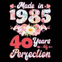 Flower Floral Made In 1985 40 Years Of Perfection Impact Tech Backpack