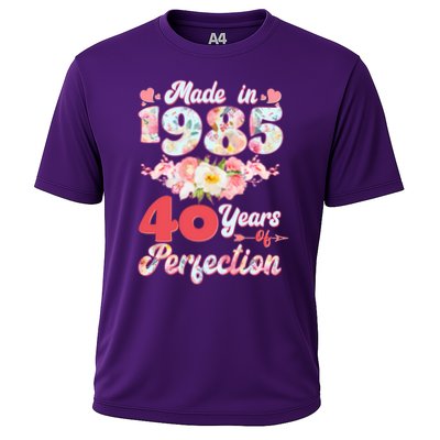Flower Floral Made In 1985 40 Years Of Perfection Performance Shirt