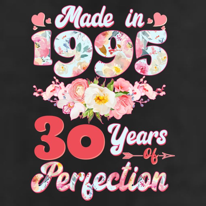 Flower Floral Made In 1995 30 Years Of Perfection 11oz C Handle Ceramic Mug
