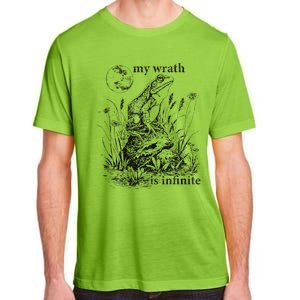 Funny Frog Meme My Wrath Is Infinite Frog Pond Adult ChromaSoft Performance T-Shirt