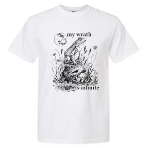 Funny Frog Meme My Wrath Is Infinite Frog Pond Garment-Dyed Heavyweight T-Shirt