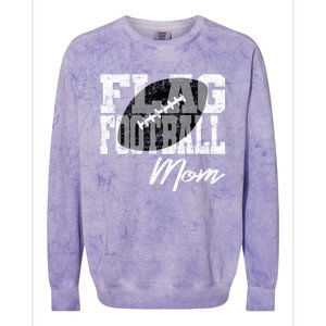 Flag Football Mom Cool Gift Colorblast Crewneck Sweatshirt