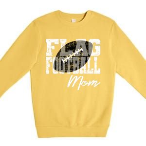 Flag Football Mom Cool Gift Premium Crewneck Sweatshirt