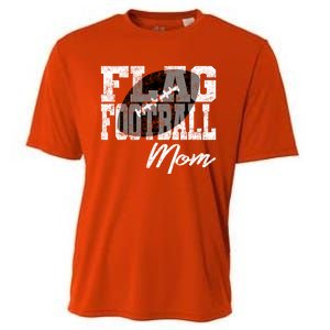 Flag Football Mom Cool Gift Cooling Performance Crew T-Shirt