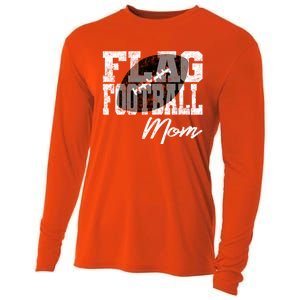 Flag Football Mom Cool Gift Cooling Performance Long Sleeve Crew