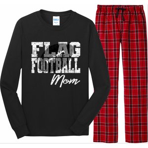 Flag Football Mom Cool Gift Long Sleeve Pajama Set