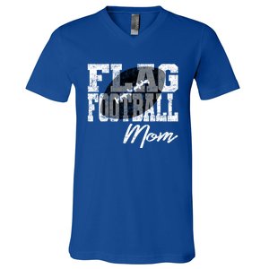 Flag Football Mom Cool Gift V-Neck T-Shirt