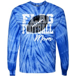 Flag Football Mom Cool Gift Tie-Dye Long Sleeve Shirt