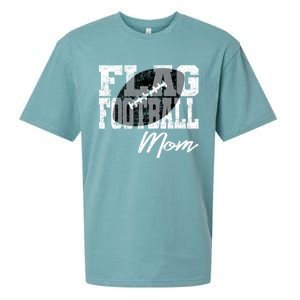 Flag Football Mom Cool Gift Sueded Cloud Jersey T-Shirt