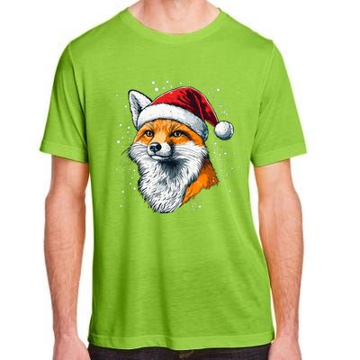 Festive Fox Merry Christmas With Family And Friends Gift Adult ChromaSoft Performance T-Shirt