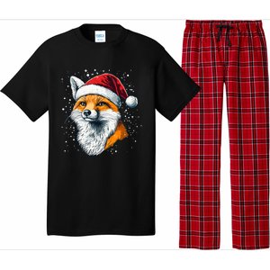 Festive Fox Merry Christmas With Family And Friends Gift Pajama Set