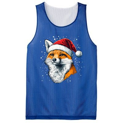 Festive Fox Merry Christmas With Family And Friends Gift Mesh Reversible Basketball Jersey Tank