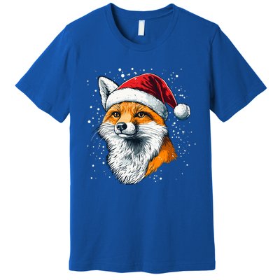 Festive Fox Merry Christmas With Family And Friends Gift Premium T-Shirt