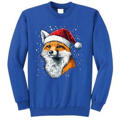 Festive Fox Merry Christmas With Family And Friends Gift Tall Sweatshirt