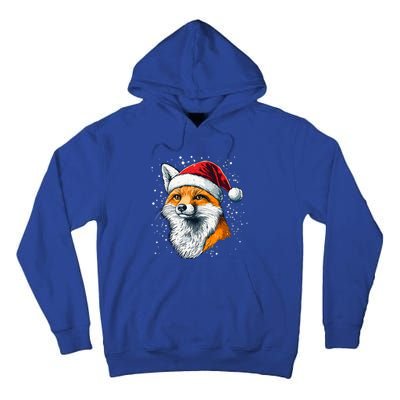 Festive Fox Merry Christmas With Family And Friends Gift Tall Hoodie