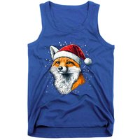 Festive Fox Merry Christmas With Family And Friends Gift Tank Top