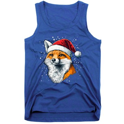 Festive Fox Merry Christmas With Family And Friends Gift Tank Top