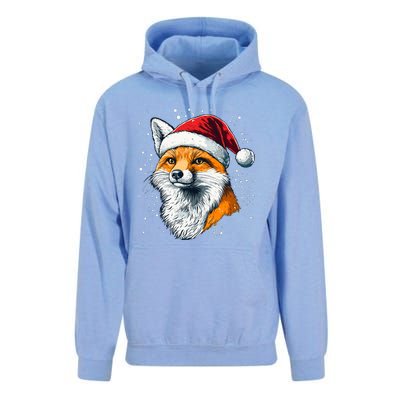 Festive Fox Merry Christmas With Family And Friends Gift Unisex Surf Hoodie