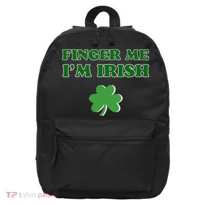 Funny Finger Me I’m Irish St Patrick’s Day 16 in Basic Backpack