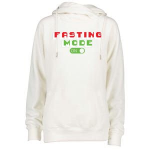 Funny Fasting Mode On Intermittent Fasting Gift Womens Funnel Neck Pullover Hood