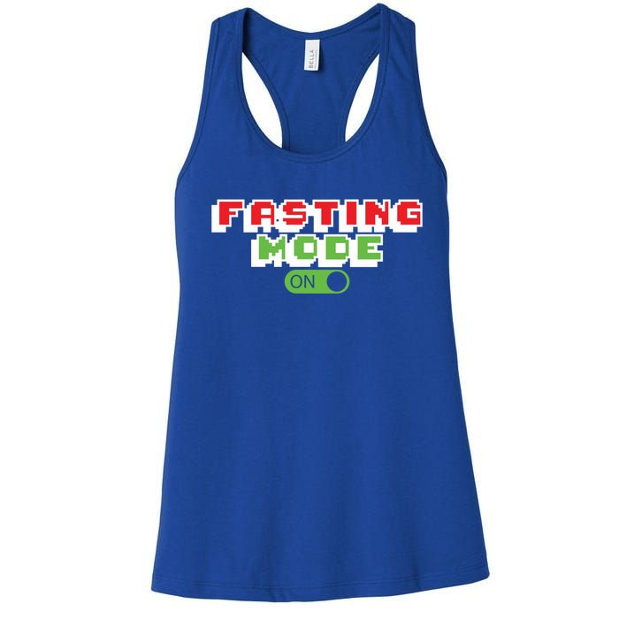 Funny Fasting Mode On Intermittent Fasting Gift Women's Racerback Tank