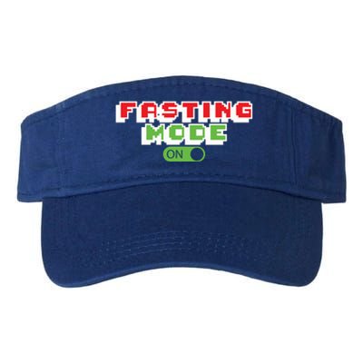 Funny Fasting Mode On Intermittent Fasting Gift Valucap Bio-Washed Visor