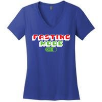 Funny Fasting Mode On Intermittent Fasting Gift Women's V-Neck T-Shirt