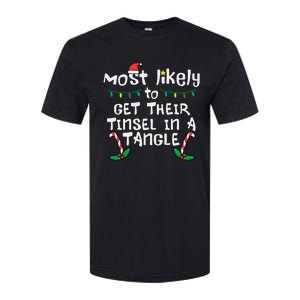 Festive Family Matching Tinsel Tangle for Christmas Softstyle CVC T-Shirt