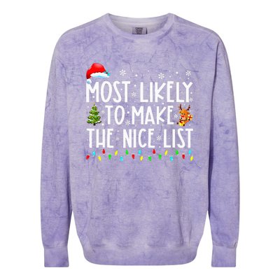 Festive Family Matching Christmas Pajamas Colorblast Crewneck Sweatshirt