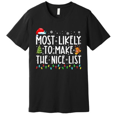 Festive Family Matching Christmas Pajamas Premium T-Shirt