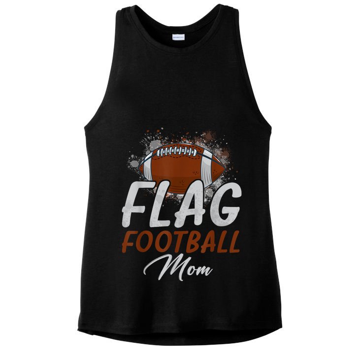 Flag Football Mom Proud Mom Of Ballers Fathers Day Ladies PosiCharge Tri-Blend Wicking Tank
