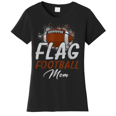 Flag Football Mom Proud Mom Of Ballers Fathers Day Women's T-Shirt