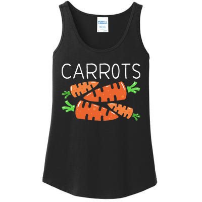 Funny Family Matching Halloween Costumes Peas And Carrots Ladies Essential Tank