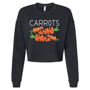 Funny Family Matching Halloween Costumes Peas And Carrots Cropped Pullover Crew