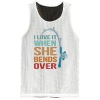 Funny Fishing Men I Love It When She Bends Over Mesh Reversible Basketball Jersey Tank