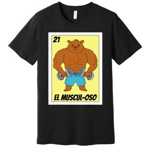 Funny Fitness Mexican Design El Musculoso Premium T-Shirt