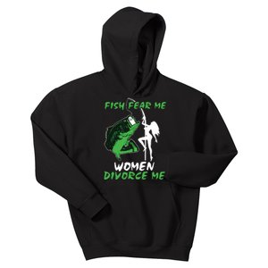 Fish Fear Me Women Devorce Me Kids Hoodie