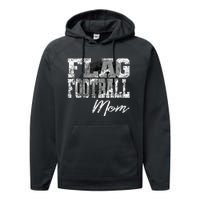 Flag Football Mom Performance Fleece Hoodie