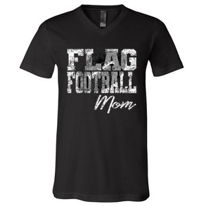 Flag Football Mom V-Neck T-Shirt