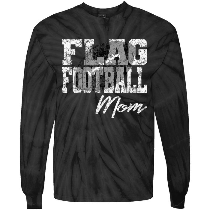 Flag Football Mom Tie-Dye Long Sleeve Shirt