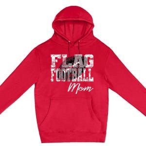 Flag Football Mom Premium Pullover Hoodie