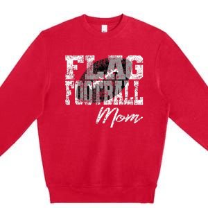 Flag Football Mom Premium Crewneck Sweatshirt