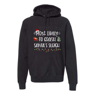 Festive Family Matching Xmas Pajamas Premium Hoodie