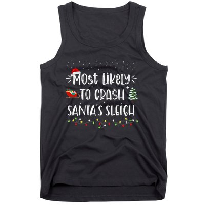 Festive Family Matching Xmas Pajamas Tank Top