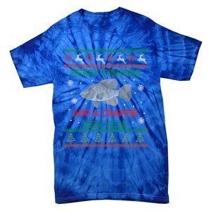 Funny Fisher Merry Fishmas And A Crappie New Year Gift Tie-Dye T-Shirt