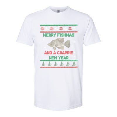 Funny Fisher Merry Fishmas And A Crappie New Year Gift Softstyle CVC T-Shirt