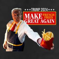 French Fry Make French Fries Great Again 7 Panel Mesh Trucker Snapback Hat