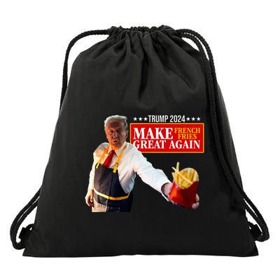 French Fry Make French Fries Great Again Drawstring Bag